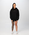 X Split Black Hoodie