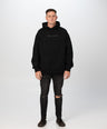 X Split Black Hoodie